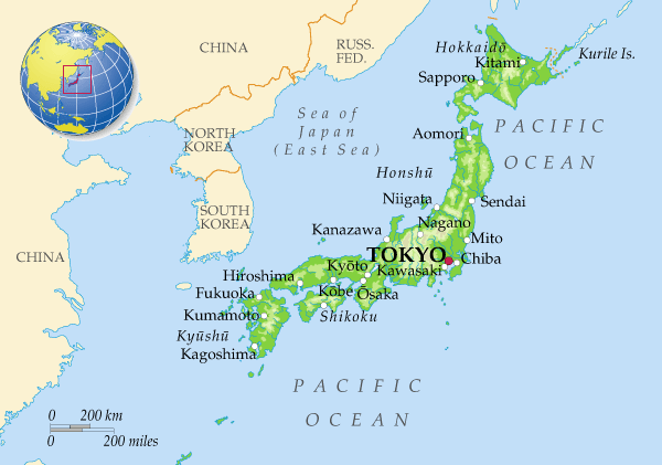 Map of Japan