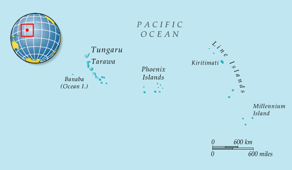 Map of Kiribati