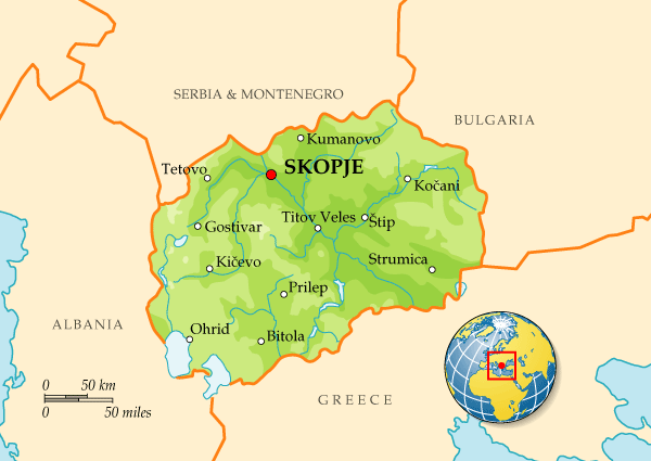 Map of Macedonia