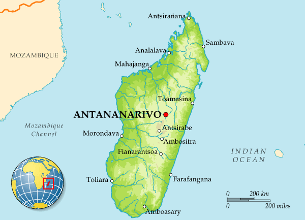 Map of Madagascar