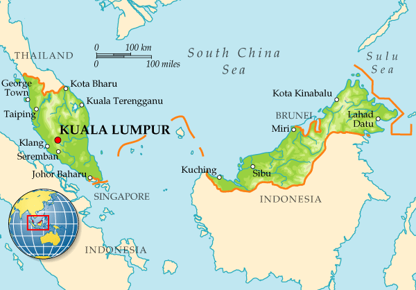 Map of Malaysia