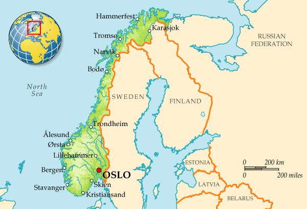 Map of Norway