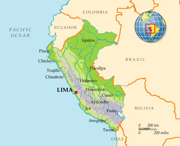 Map of Peru