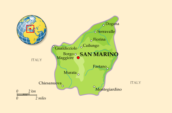 Map of San Marino