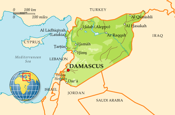 Map of Syria