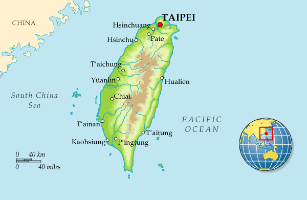 Map of Taiwan