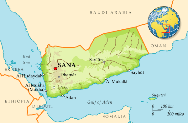 Map of Yemen