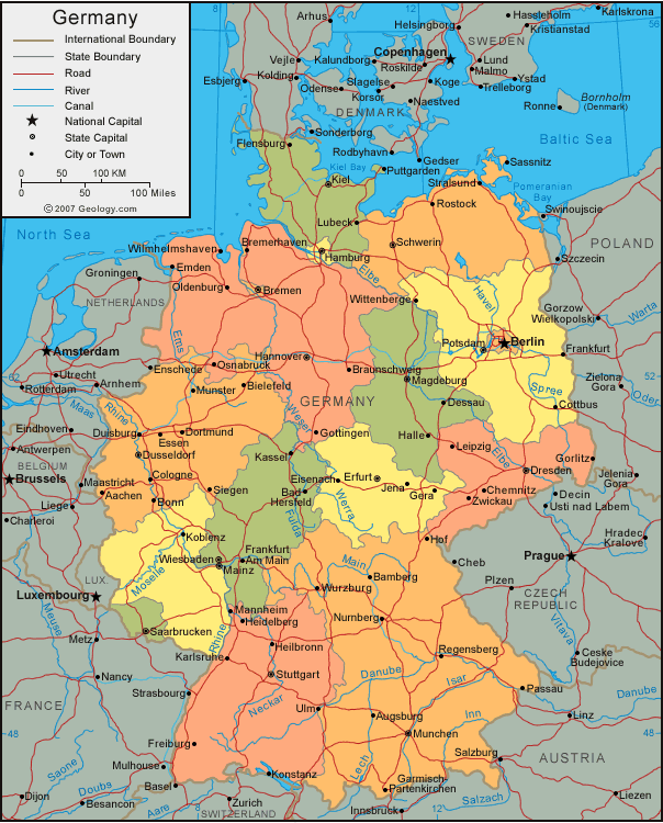 Map of Germany