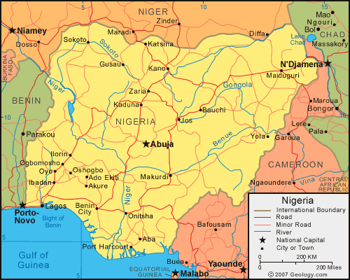 Map of Nigeria