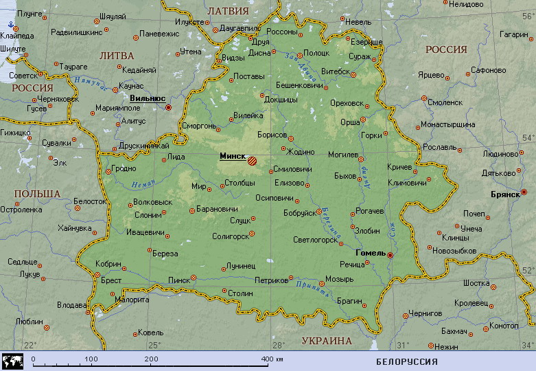 Map of Belarus