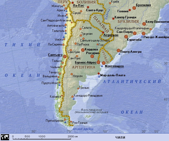 Map of Chile