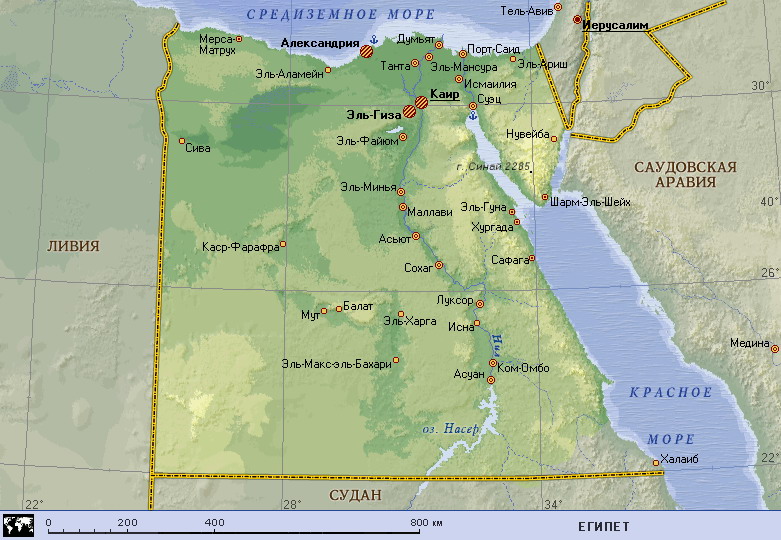 Map of Egypt