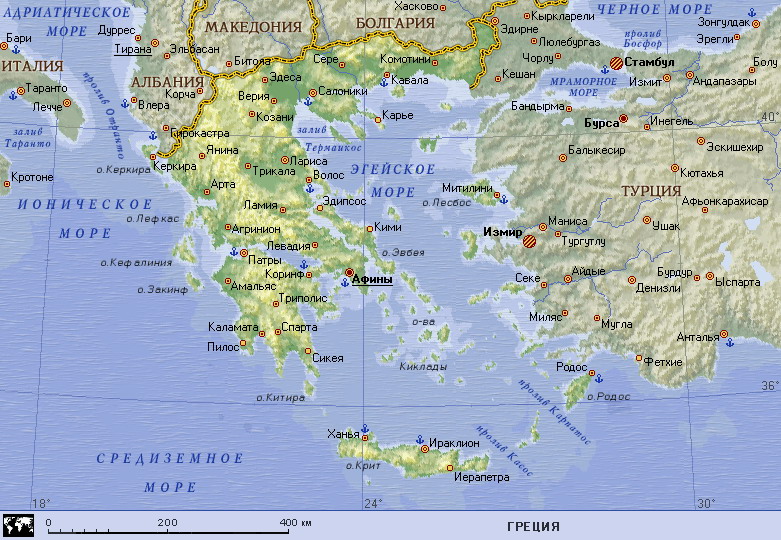 Map of Greece