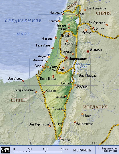 Map of Israel