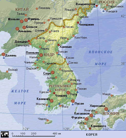 Map of North Korea