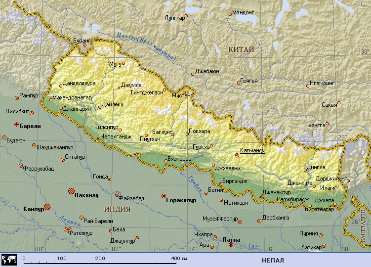 Map of Nepal