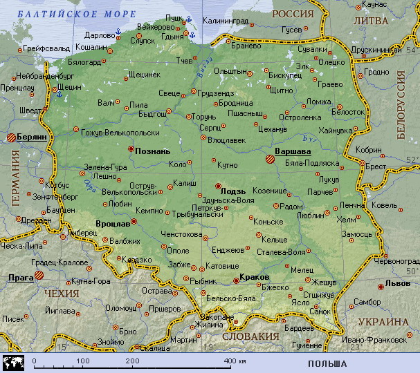 Map of Poland