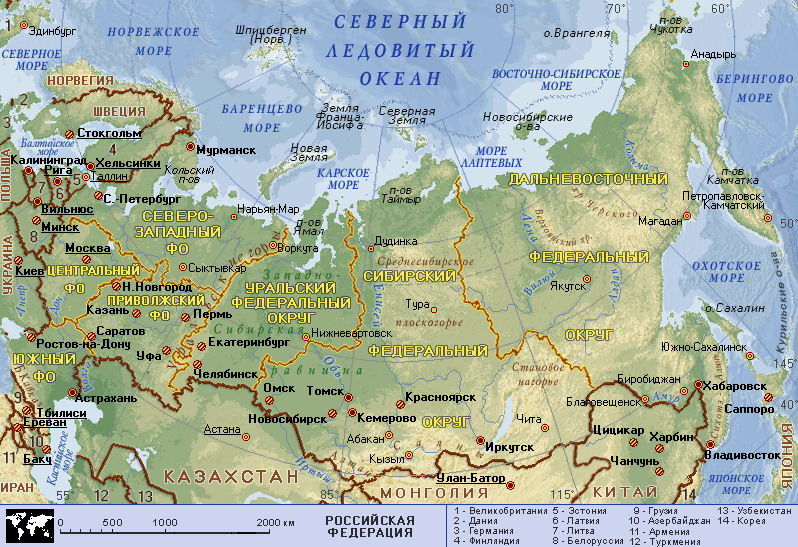 Map of Russia