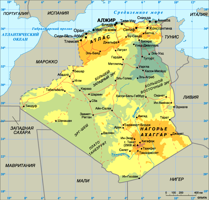 Map of Algeria