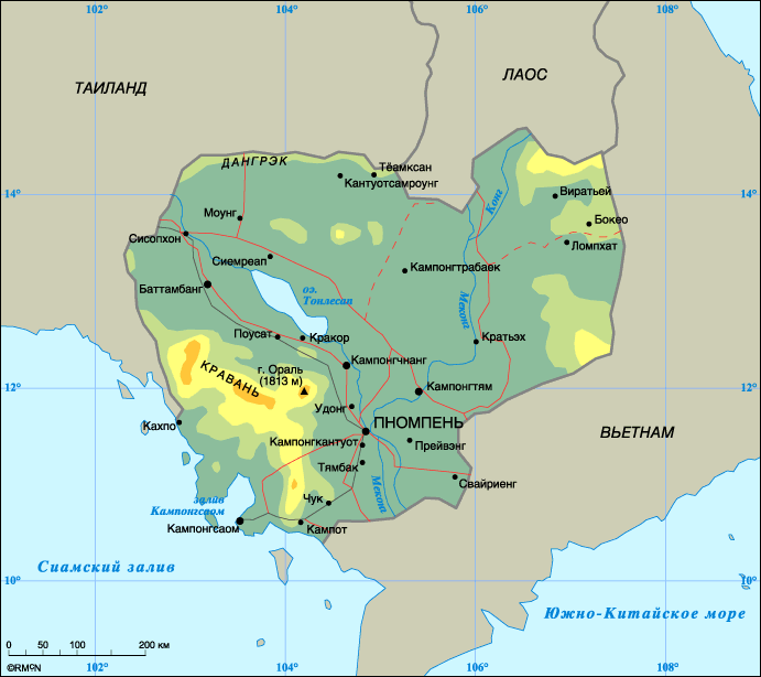 Map of Cambodia