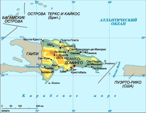 Map of Dominican Republic