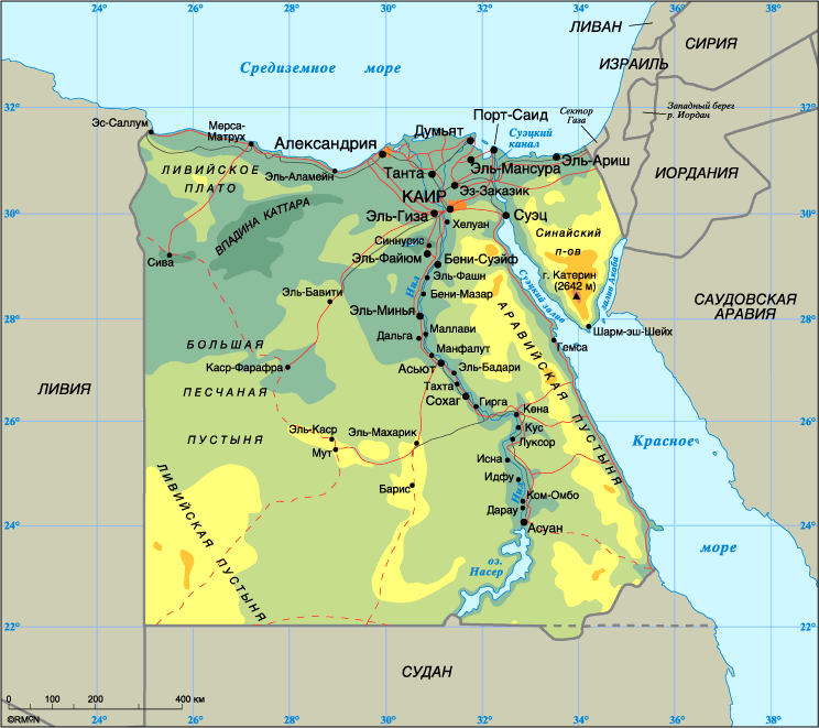 Map of Egypt