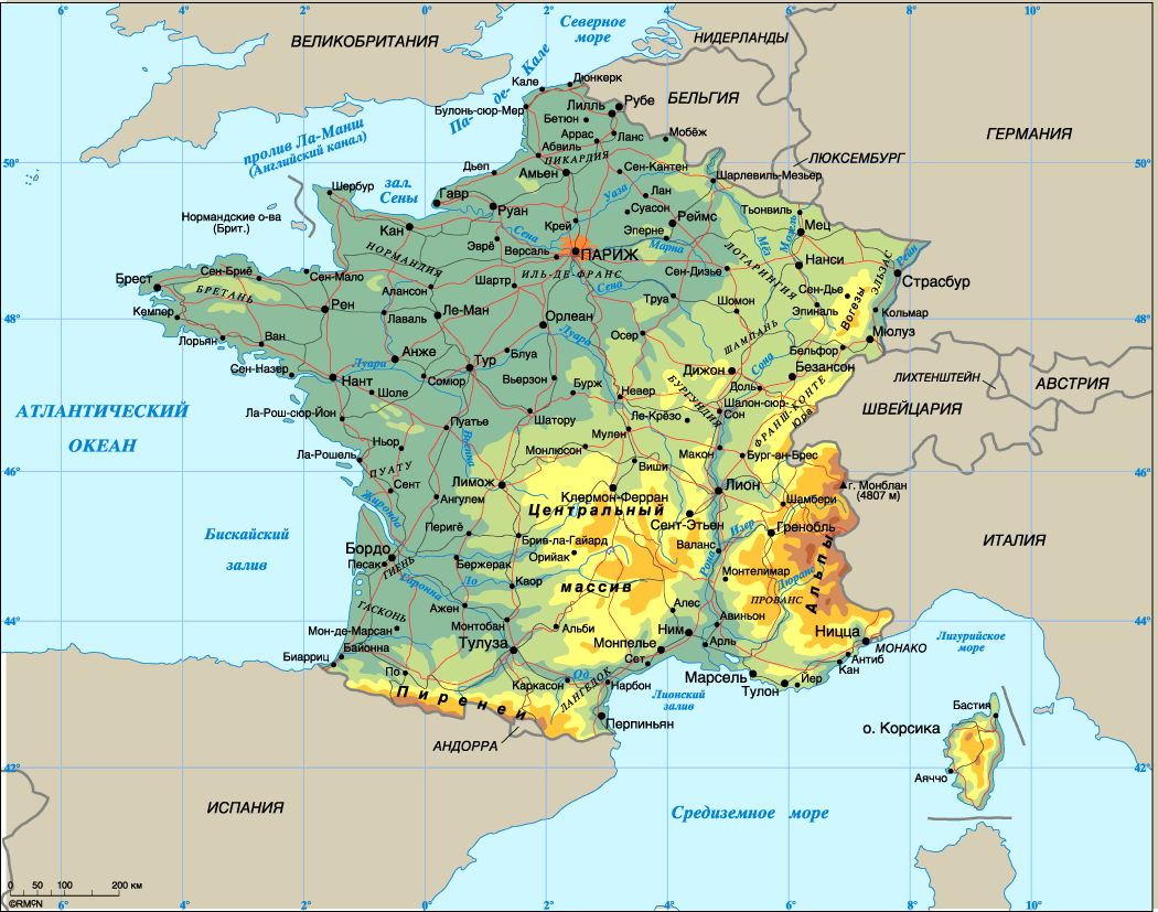 Map of France