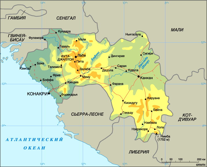 Map of Guinea