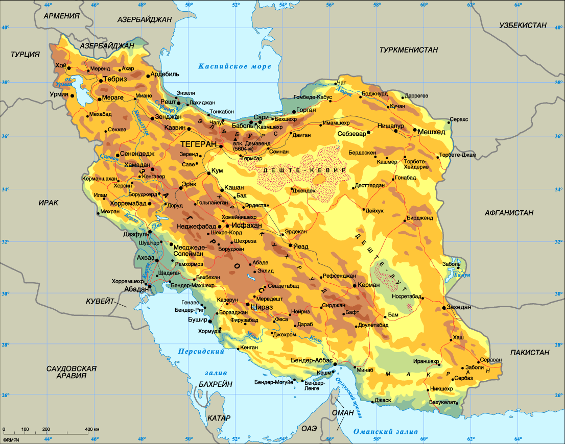 Map of Iran