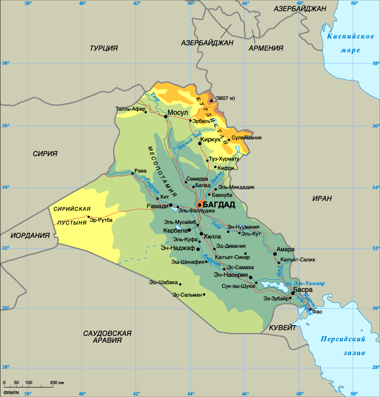 Map of Iraq