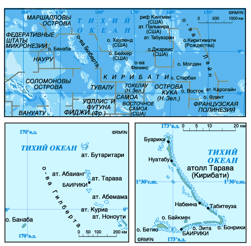 Map of Kiribati