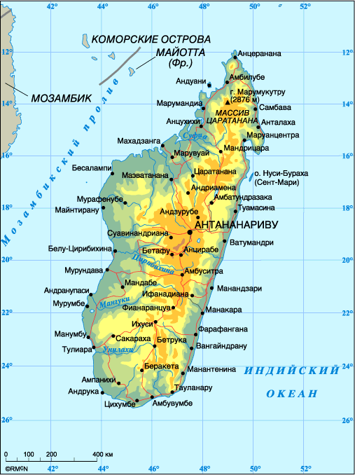 Map of Madagascar