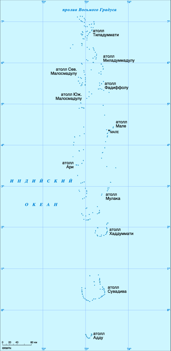 Map of Maldives