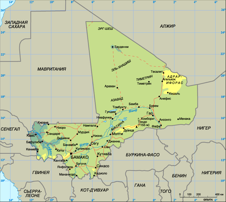 Map of Mali