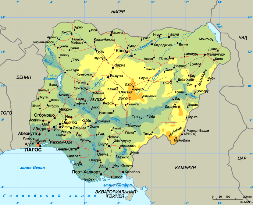 Map of Nigeria