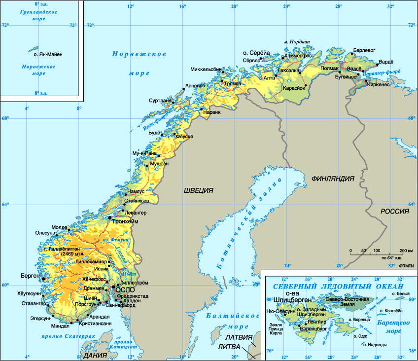 Map of Norway