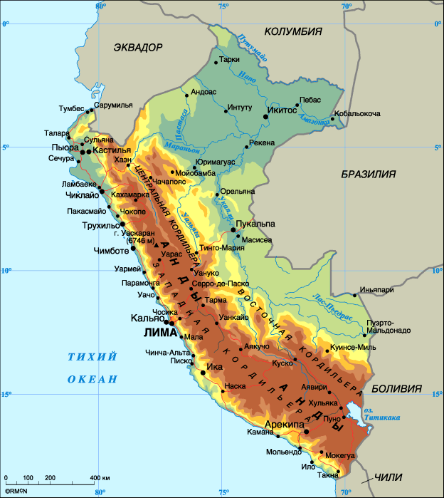 Map of Peru