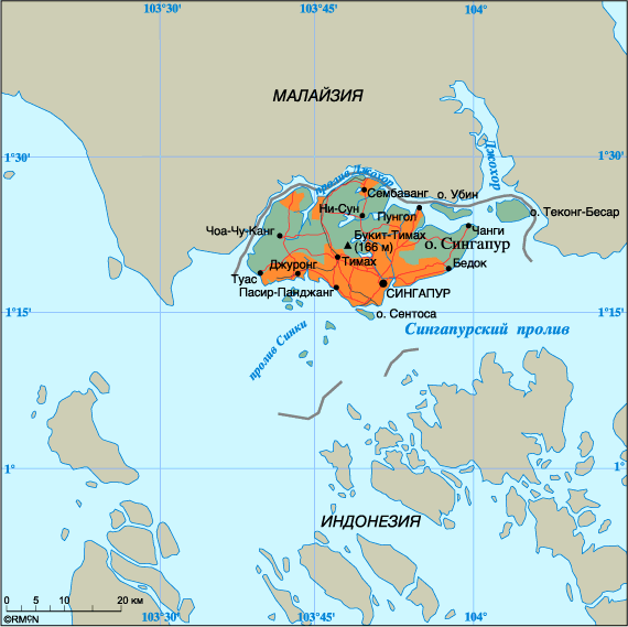 Map of Singapore