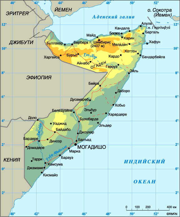 Map of Somalia