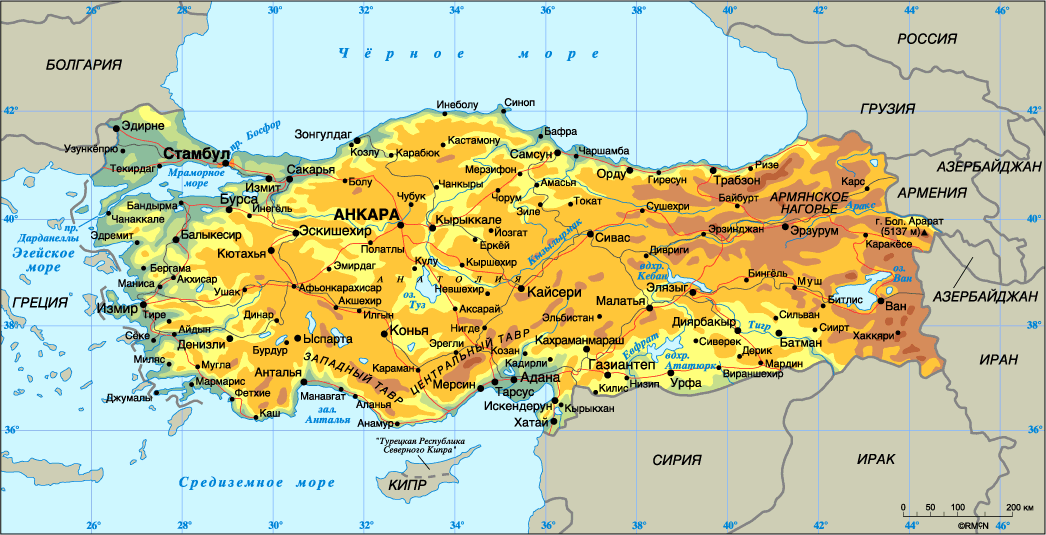 Map of Turkey