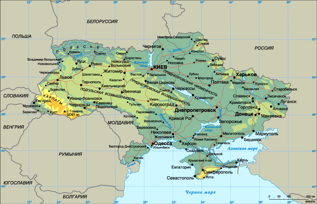 Map of Ukraine