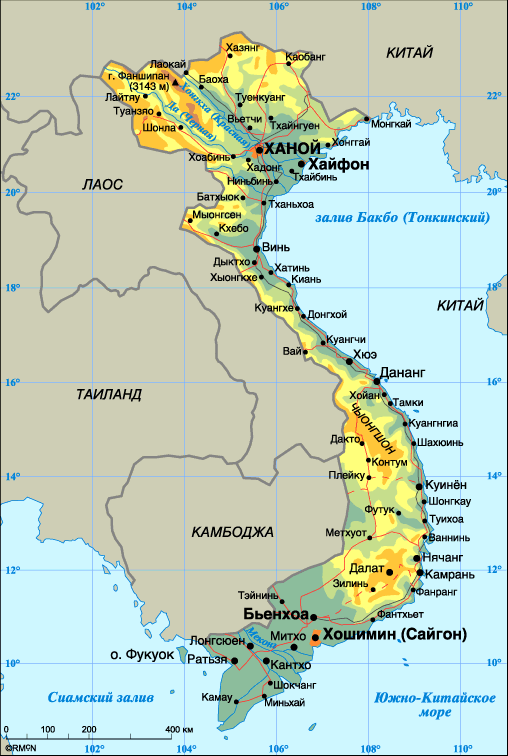 Map of Vietnam