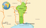 Map of Benin