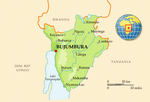 Map of Burundi