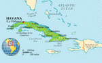 Map of Cuba