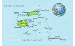 Map of Fiji