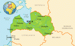 Map of Latvia