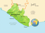 Map of Liberia