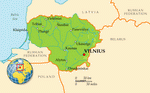 Map of Lithuania