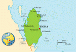 Map of Qatar